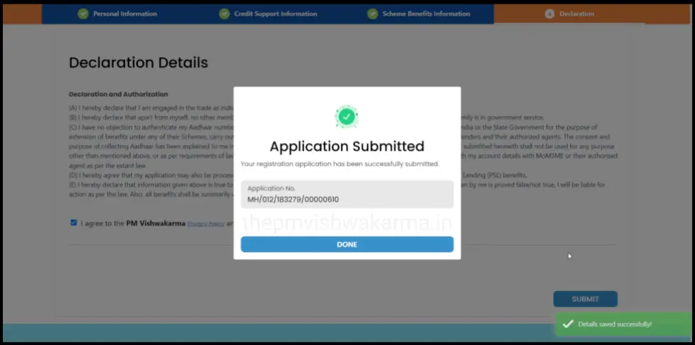 PM Vishwakarma Registration